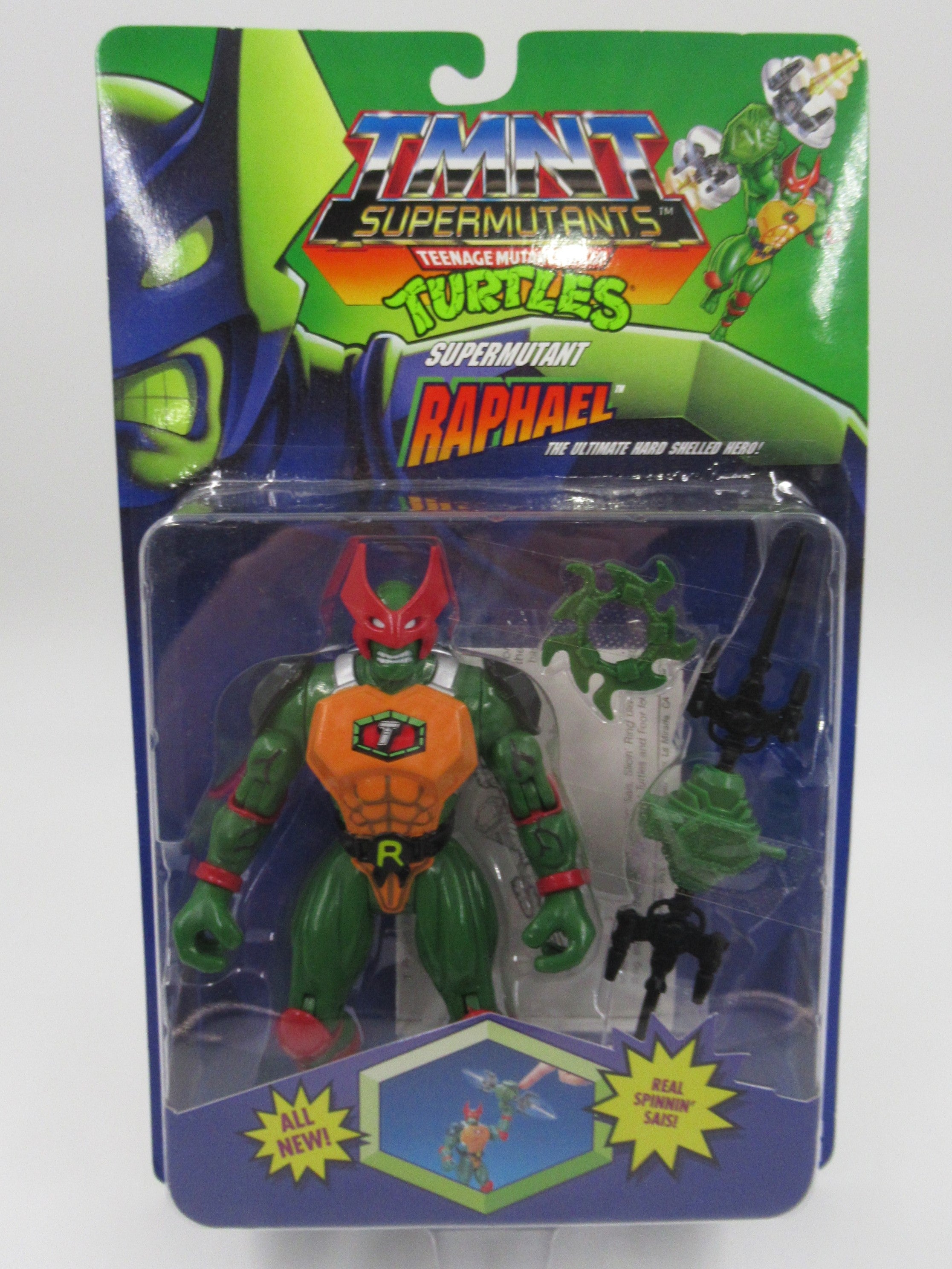 Teenage Mutant Ninja Turtles Supermutants Raphael 6" Figure TMNTs - Playmates (1994)